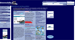 Desktop Screenshot of binnenschiffe.de
