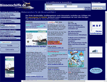 Tablet Screenshot of binnenschiffe.de